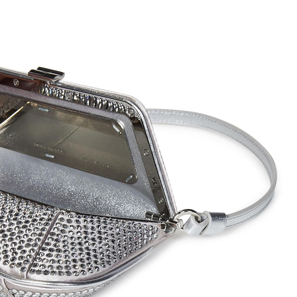 
                  
                    Borsa a spalla AMI MINI CRYSTAL Amina Muaddi AMIMINICRYSTAL SILVER Amina Muaddi 
                  
                