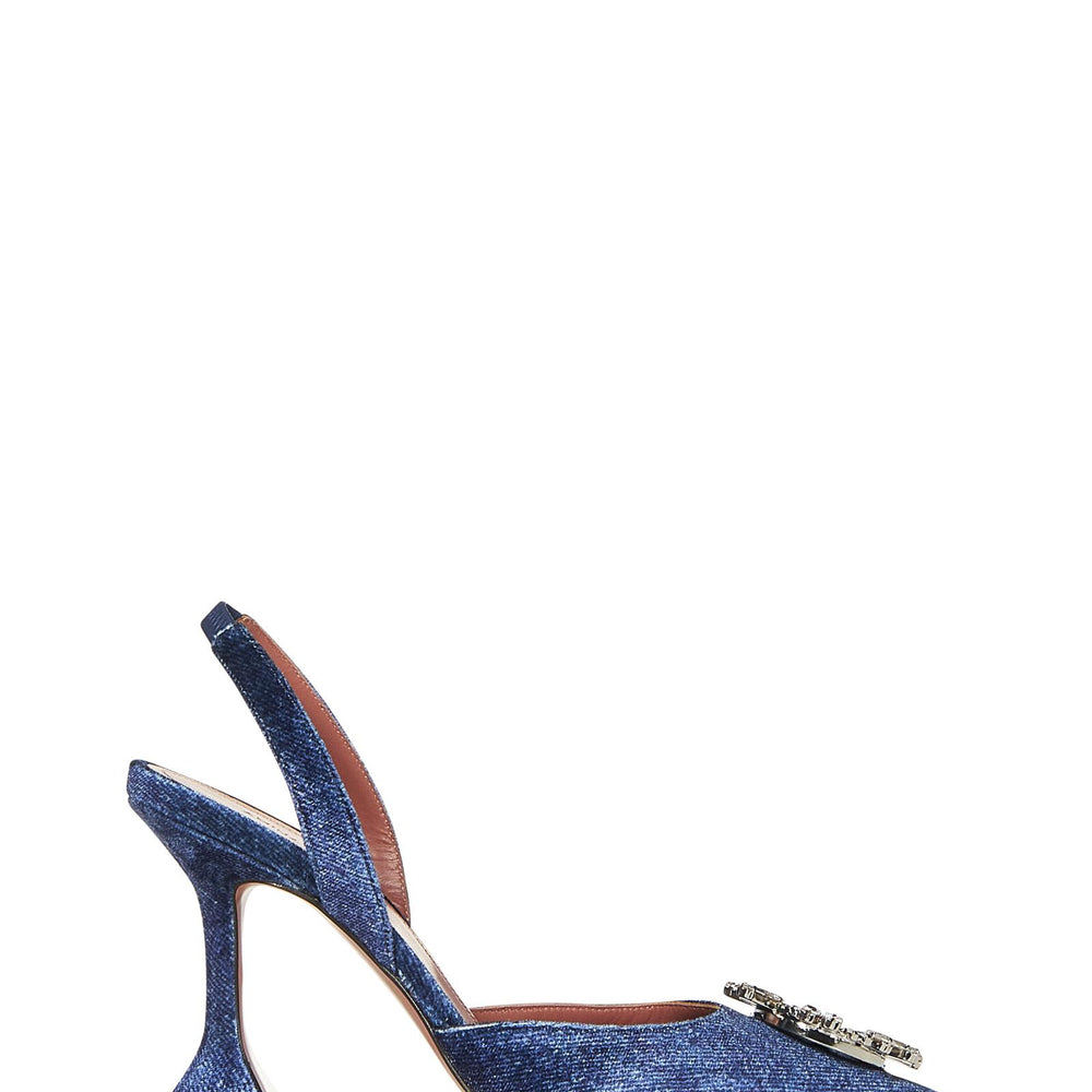 Amina Muaddi Begum Sling Décolleté BEGUMSLING DENIM Amina Muaddi 