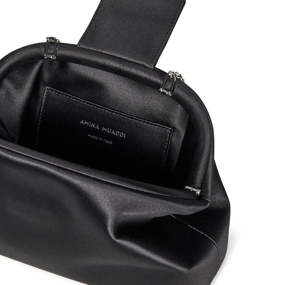 
                  
                    Clutch Camelia Amina Muaddi CAMELIASATIN BLACK Amina Muaddi 
                  
                