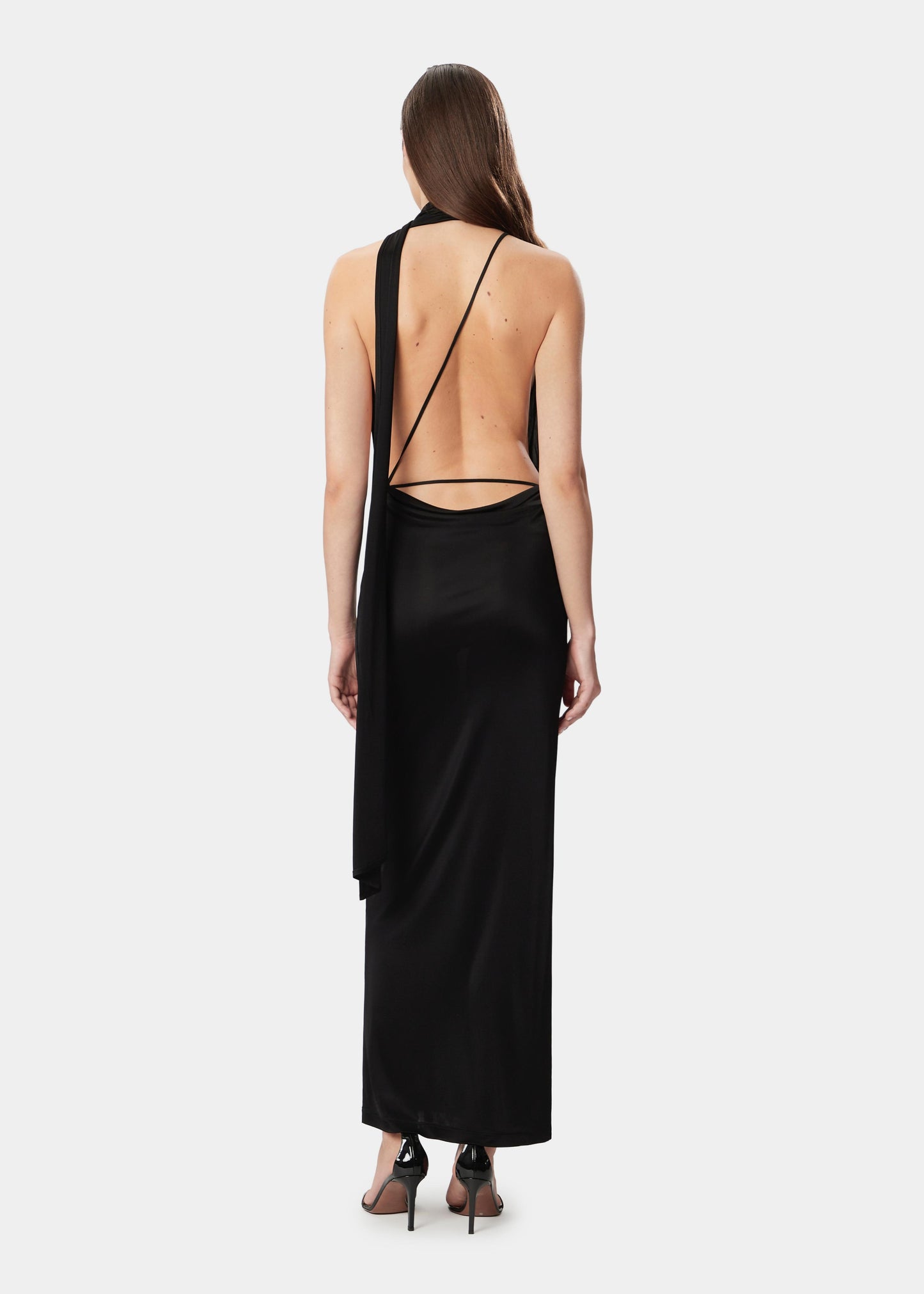 Abito Vivienne Satin Amazuìn 12VIVUSBL BLACK Amazuìn 