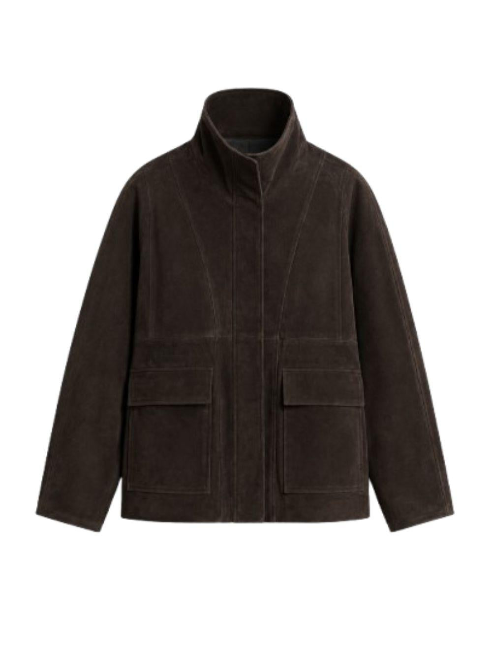 Giubbino Quai Fluid Nour Hammour PF26JK02 DARK BROWN Nour Hammour 