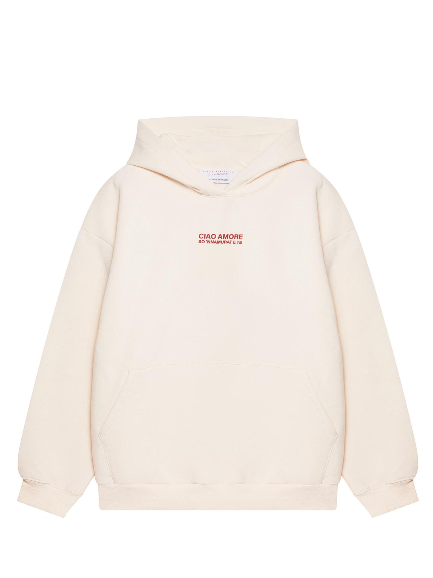 Felpa Giada Benincasa Ciao Amore X Michele Franzese F24T0118 CREAM Giada Benincasa 