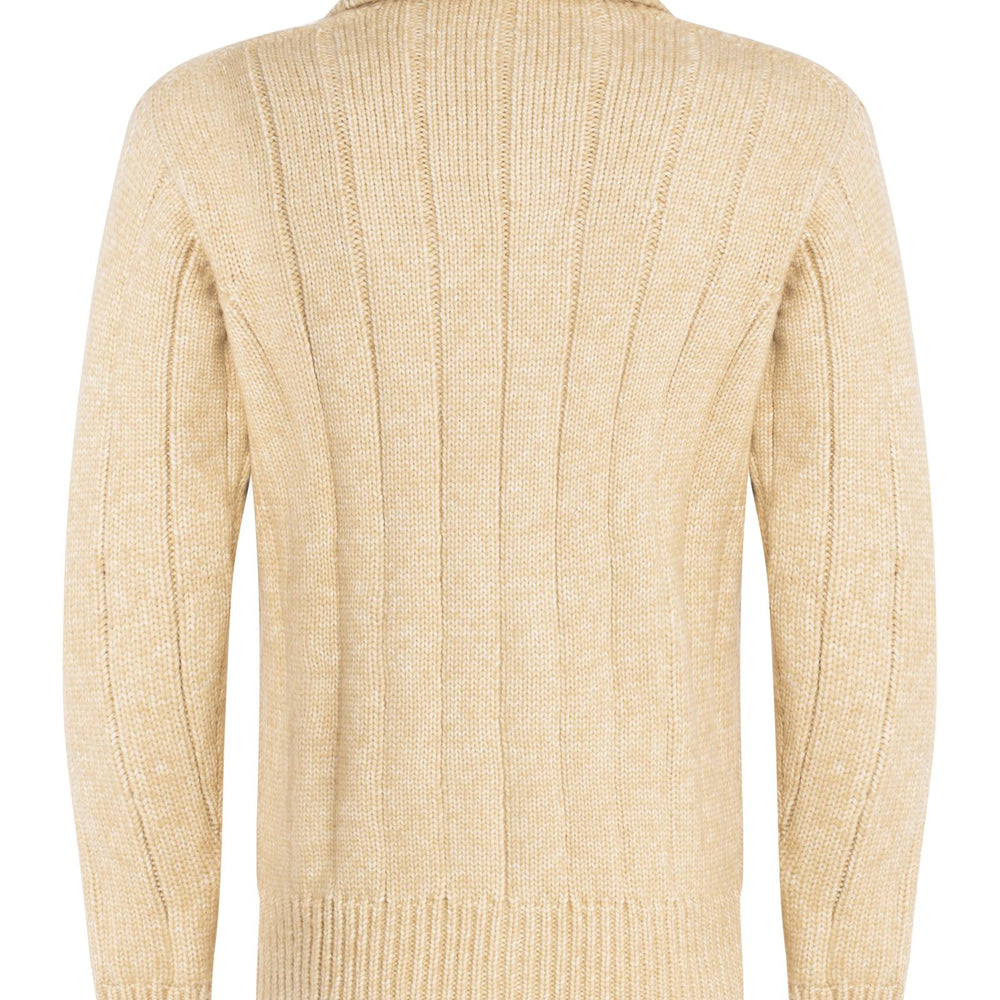 Cardigan modello Gianni Agnelli Franzese Napoli MA8343 BEIGE Franzese Collection Pronta Sartoria 