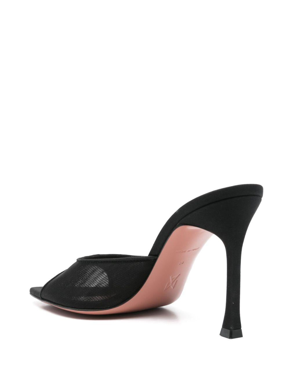 Sandali Alexa Mesh Slipper 95 Amina Muaddi ALEXAMESHSLIPPER95 BLACK Amina Muaddi 