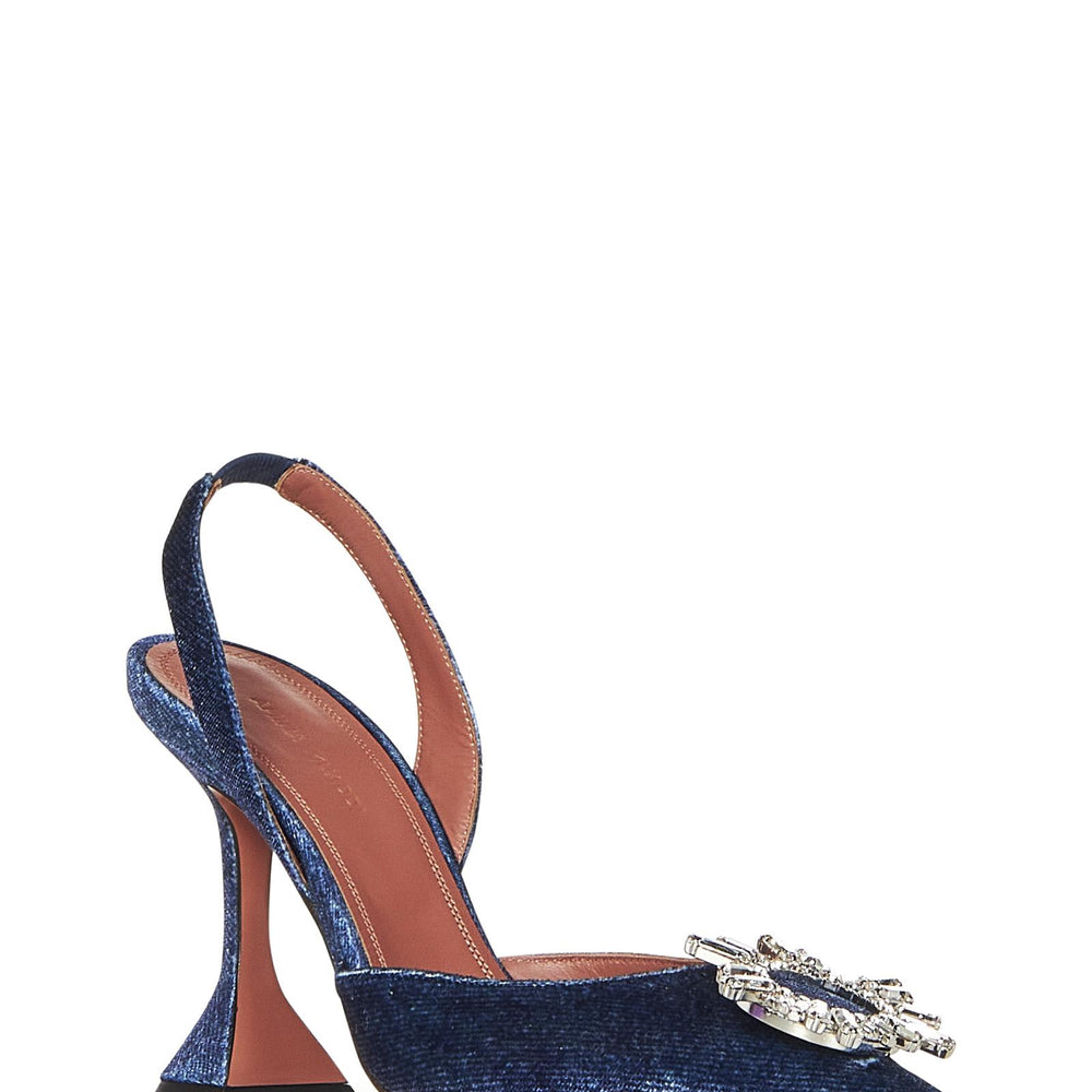 Amina Muaddi Begum Sling Décolleté BEGUMSLING DENIM Amina Muaddi 