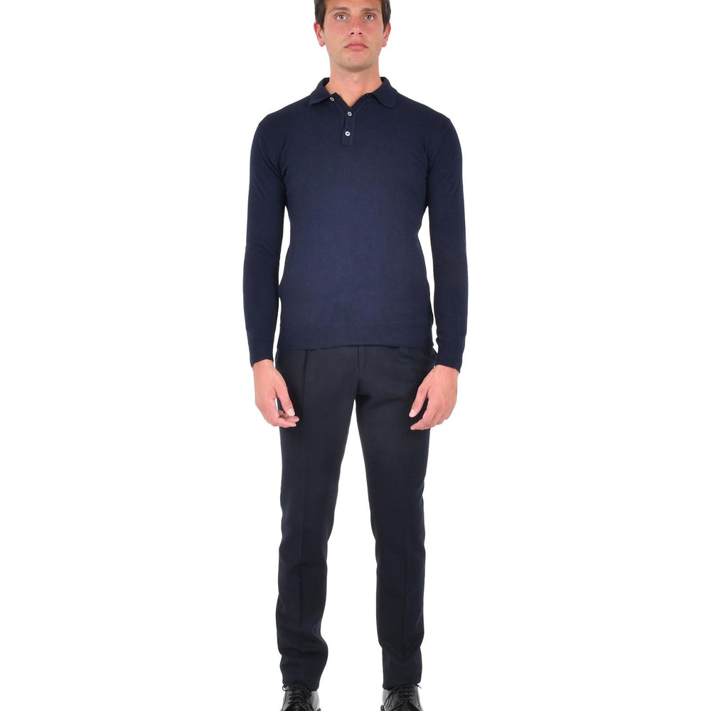 Maglia modello Stefano De Martino Franzese Napoli MA7069W26 BLU Franzese Collection Pronta Sartoria 