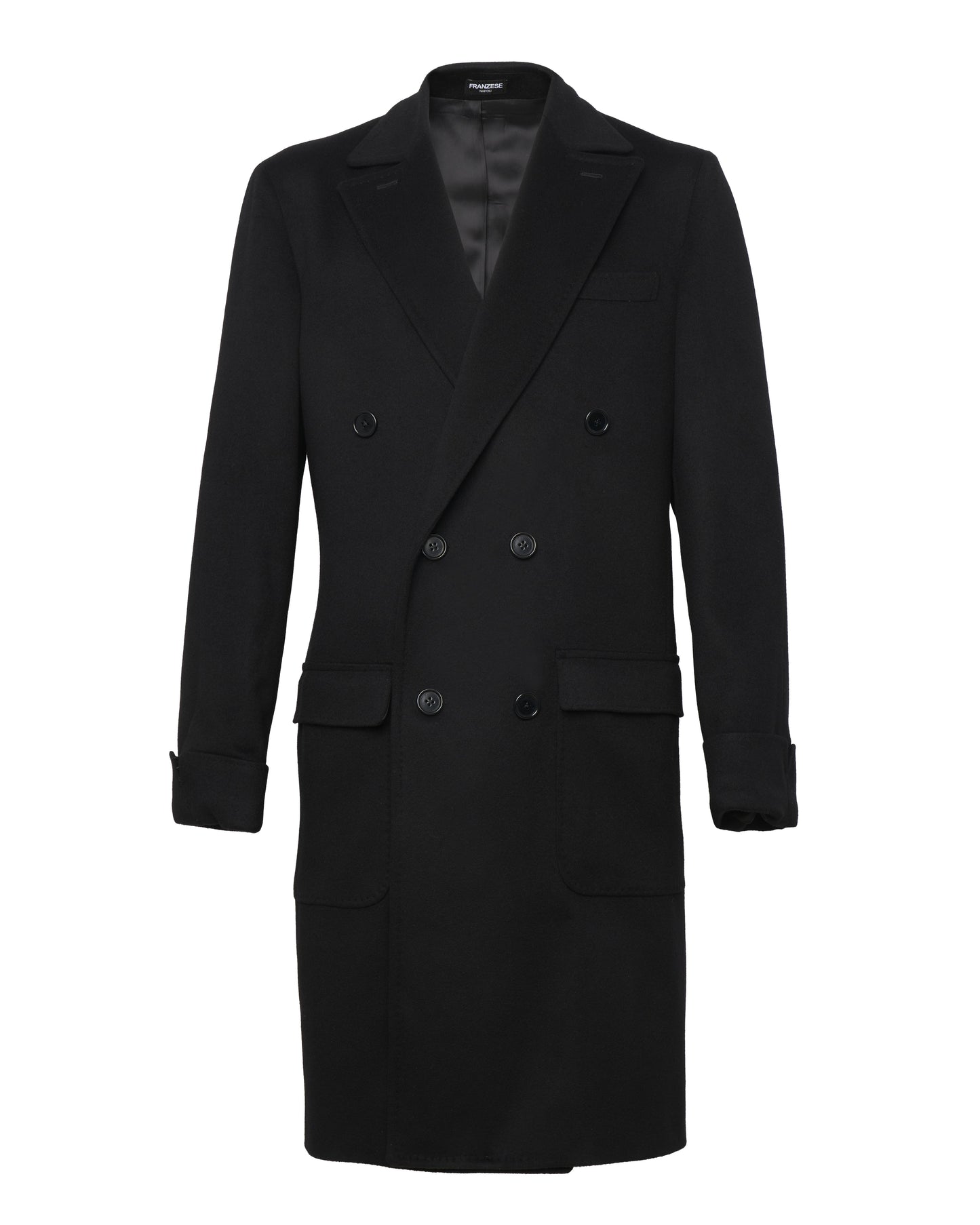 Cappotto modello Stefano de Martino Franzese Napoli 4668B159B NERO Franzese Collection Pronta Sartoria 