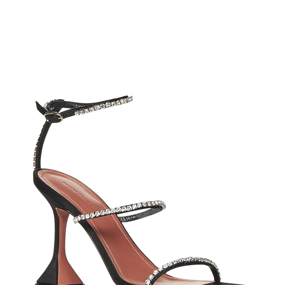 Sandali Gilda Sandal Satin Amina Muaddi GILDASANDALSATIN BLACK Amina Muaddi 
