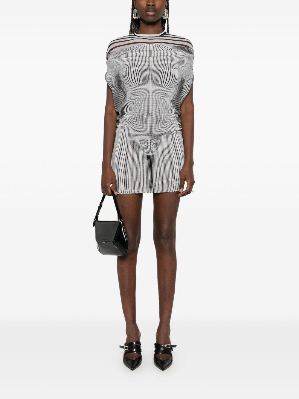 Abito Mini The Short Draped Body Morphing Jean Paul Gaultier RO358T578 0100 Jean Paul Gaultier 