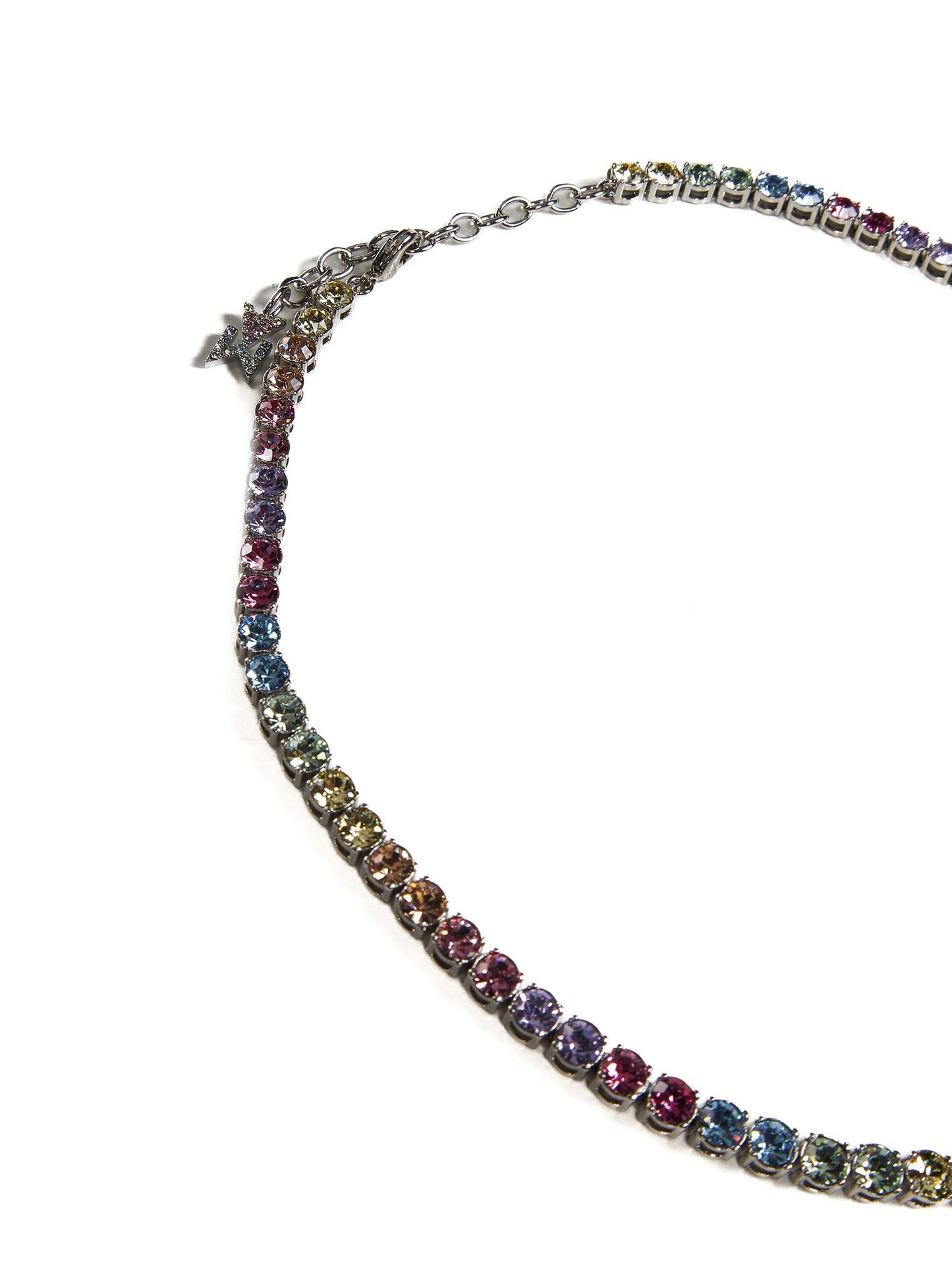 Collana Tennis Amina Muaddi TENNISNECKLACE UNICORN Amina Muaddi 