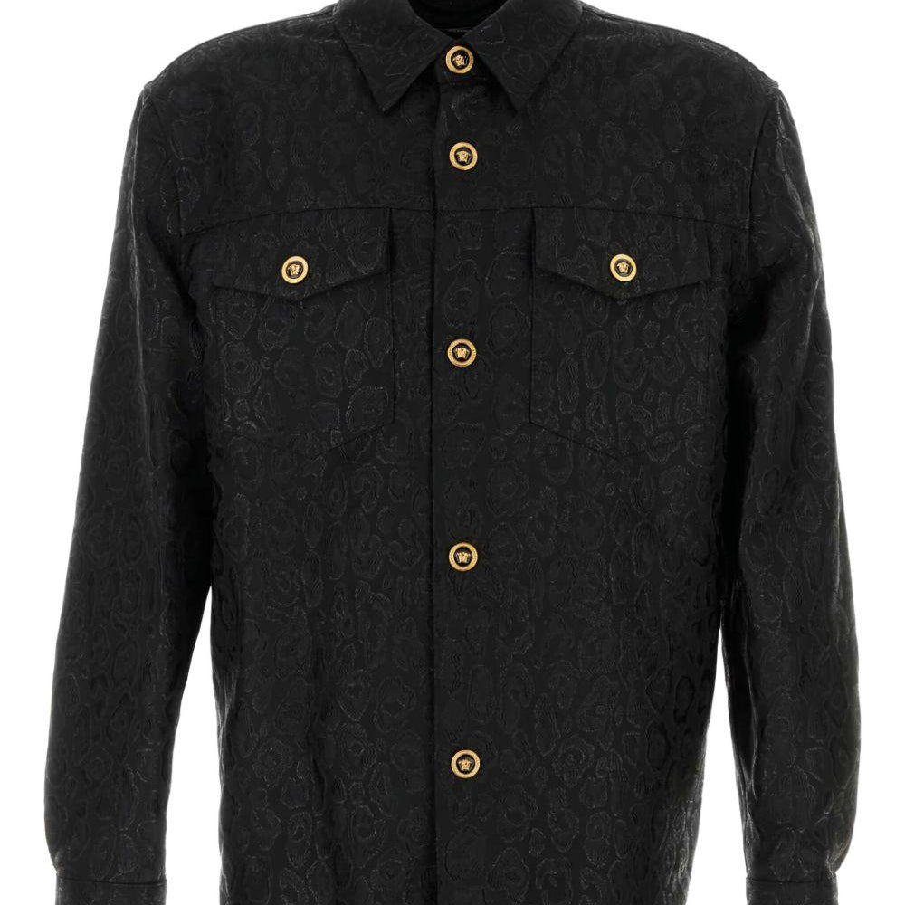 Giubbino jacquard Leopard Versace 10174131A15785 1B000 Versace 
