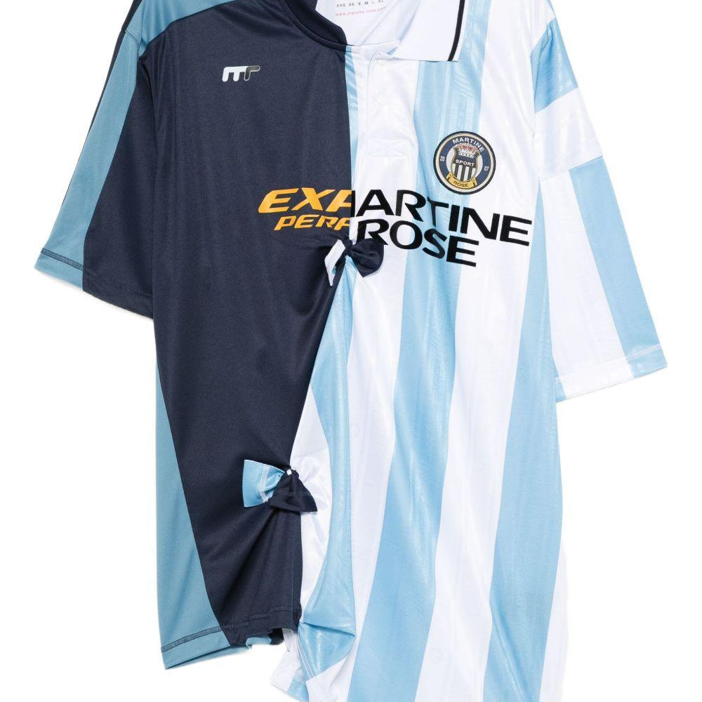 T-shirt Collage Football Martine Rose 189JT14531 BLU Martine Rose 