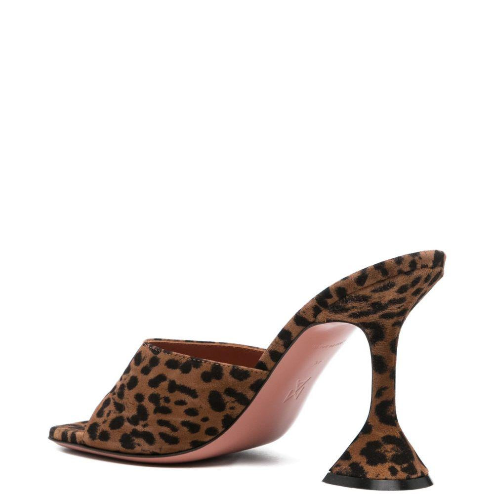 Sandali LUPITA 95 Amina Muaddi LUPITASLIPPERSUEDE95 LEOPARD Amina Muaddi 