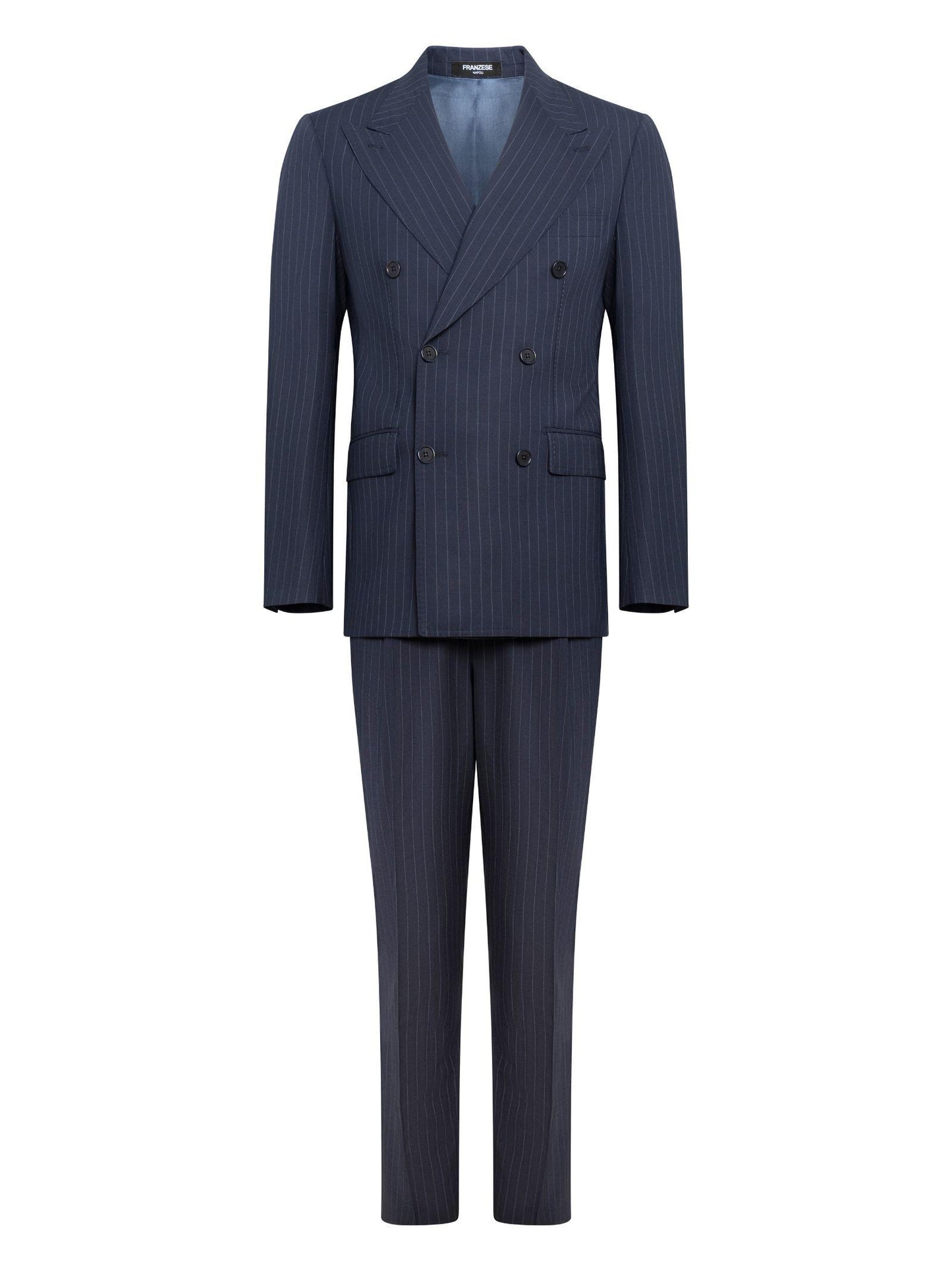 Abito modello Berlusconi Franzese Napoli FR410A BLU Franzese Collection Pronta Sartoria 