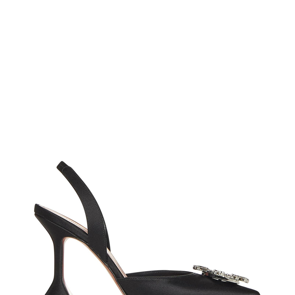 Décolleté Begum Sling Satin Amina Muaddi BEGUMSLINGSATIN BLACK Amina Muaddi 