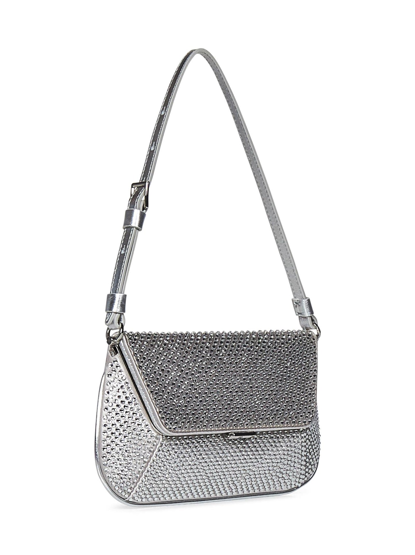 Borsa a spalla AMI MINI CRYSTAL Amina Muaddi AMIMINICRYSTAL SILVER Amina Muaddi 