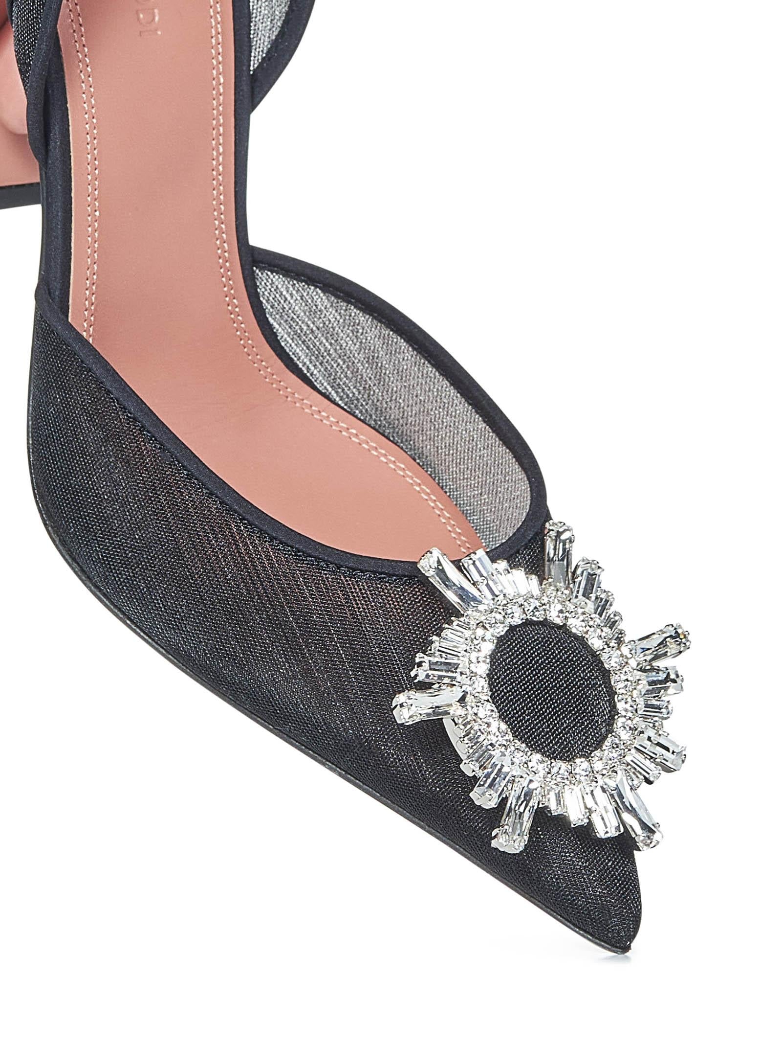 Amina Muaddi BEGUMMESHSLING95BLACK