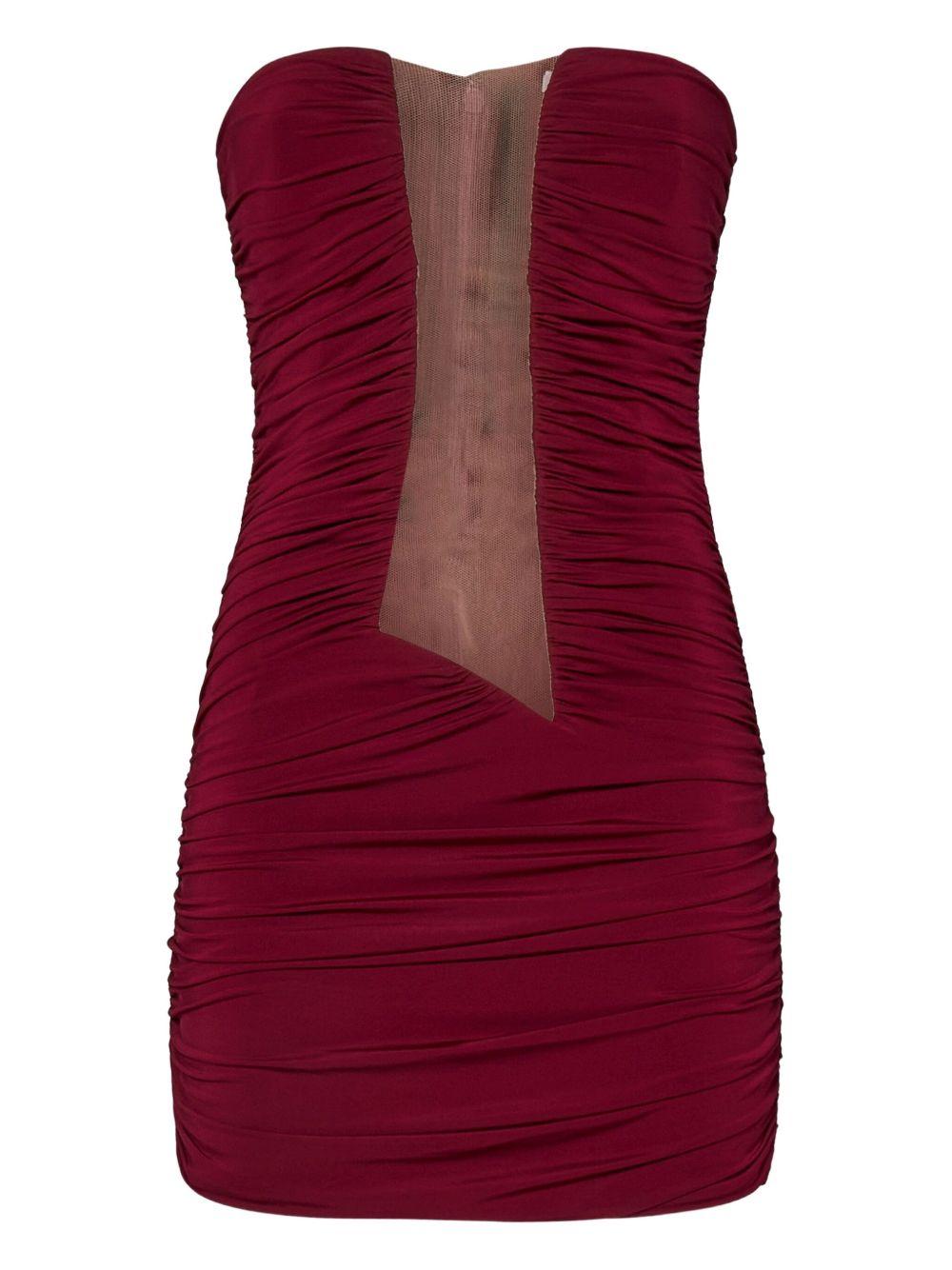 Abito Mini Nensi Dojaka NDDR2791001401 BURGUNDY Nensi Dojaka 