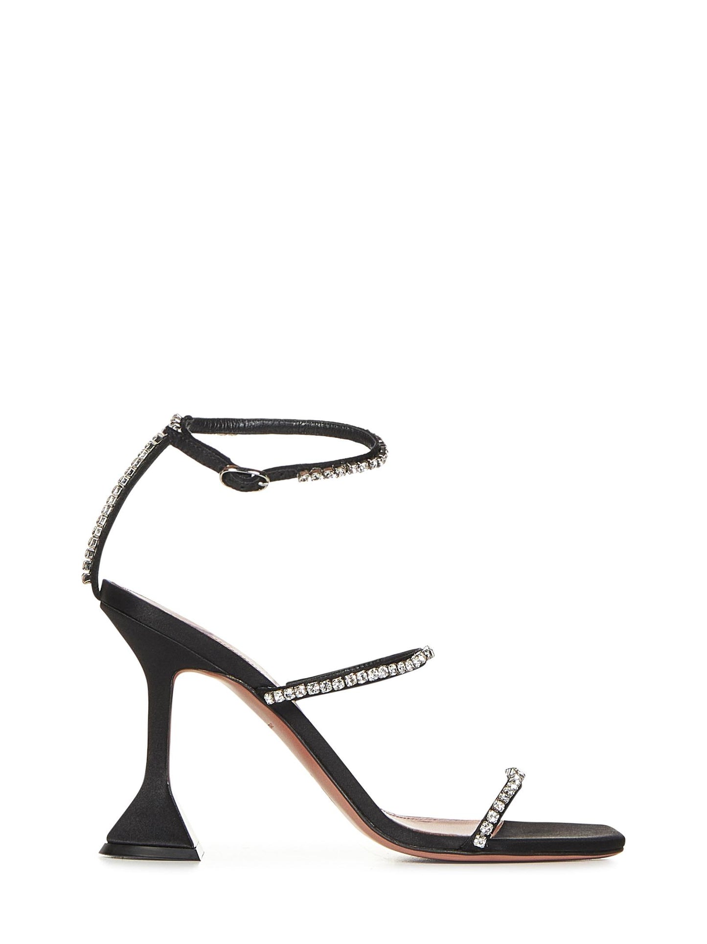 Sandali Gilda Sandal Satin Amina Muaddi GILDASANDALSATIN BLACK Amina Muaddi 