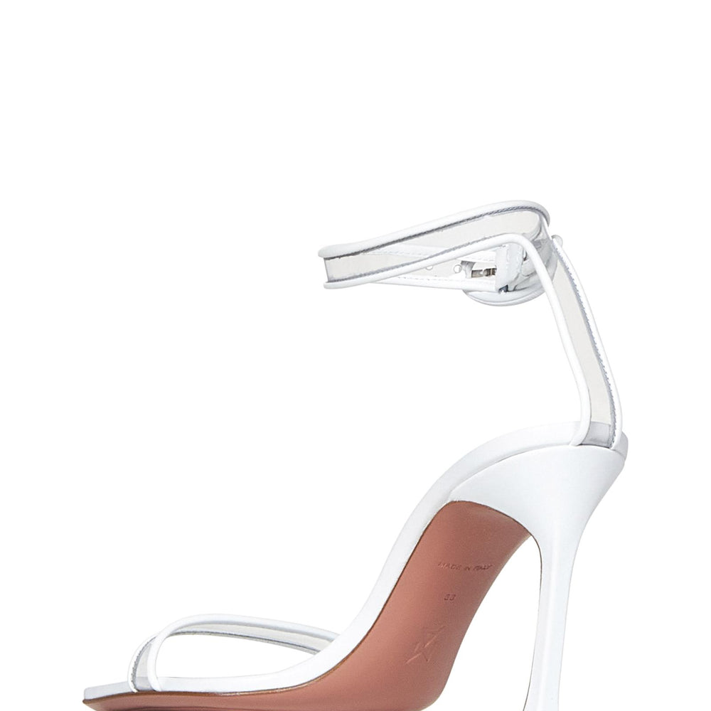 
                  
                    Amina Muaddi KIMGLASSSANDAL95WHITE
                  
                