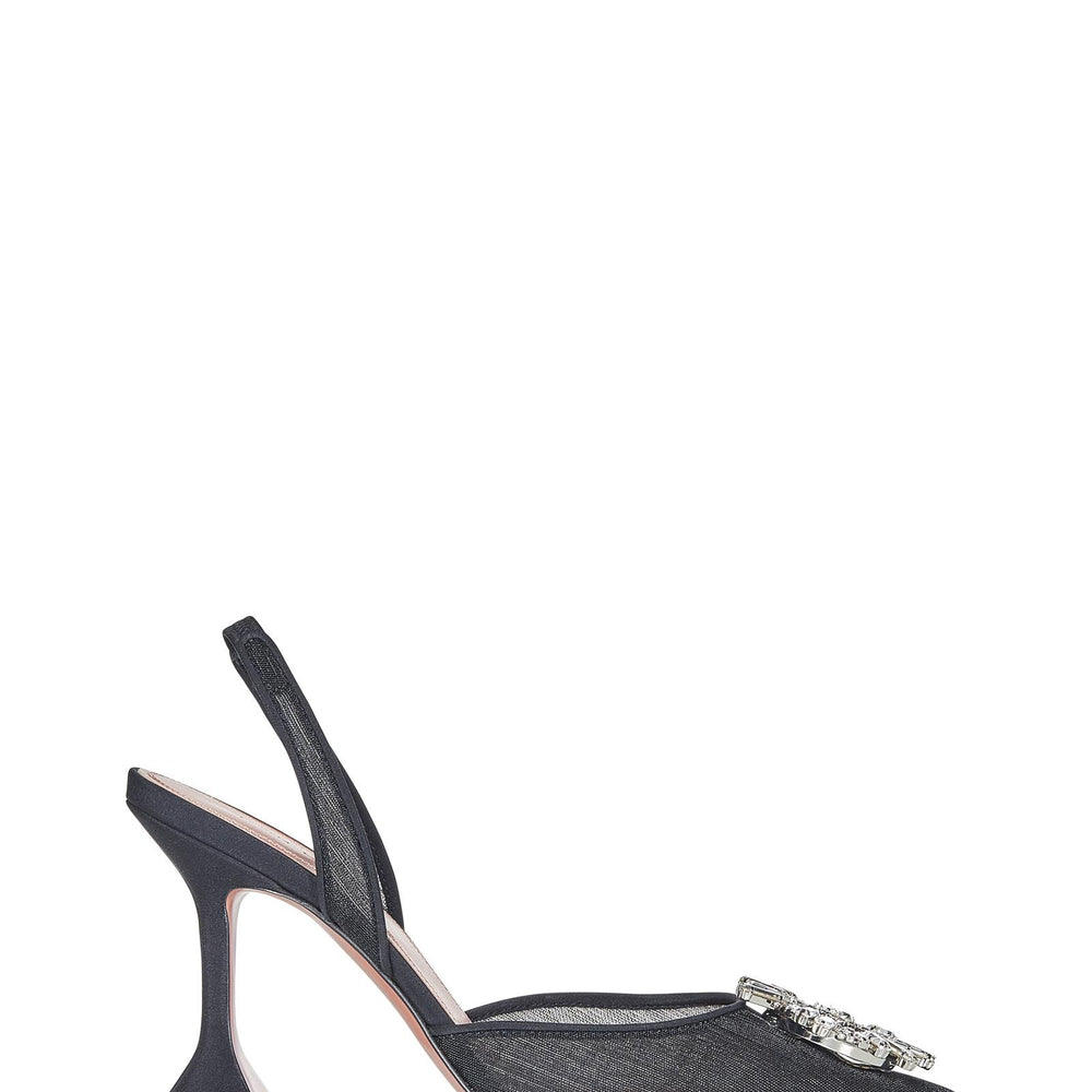Amina Muaddi BEGUMMESHSLING95BLACK