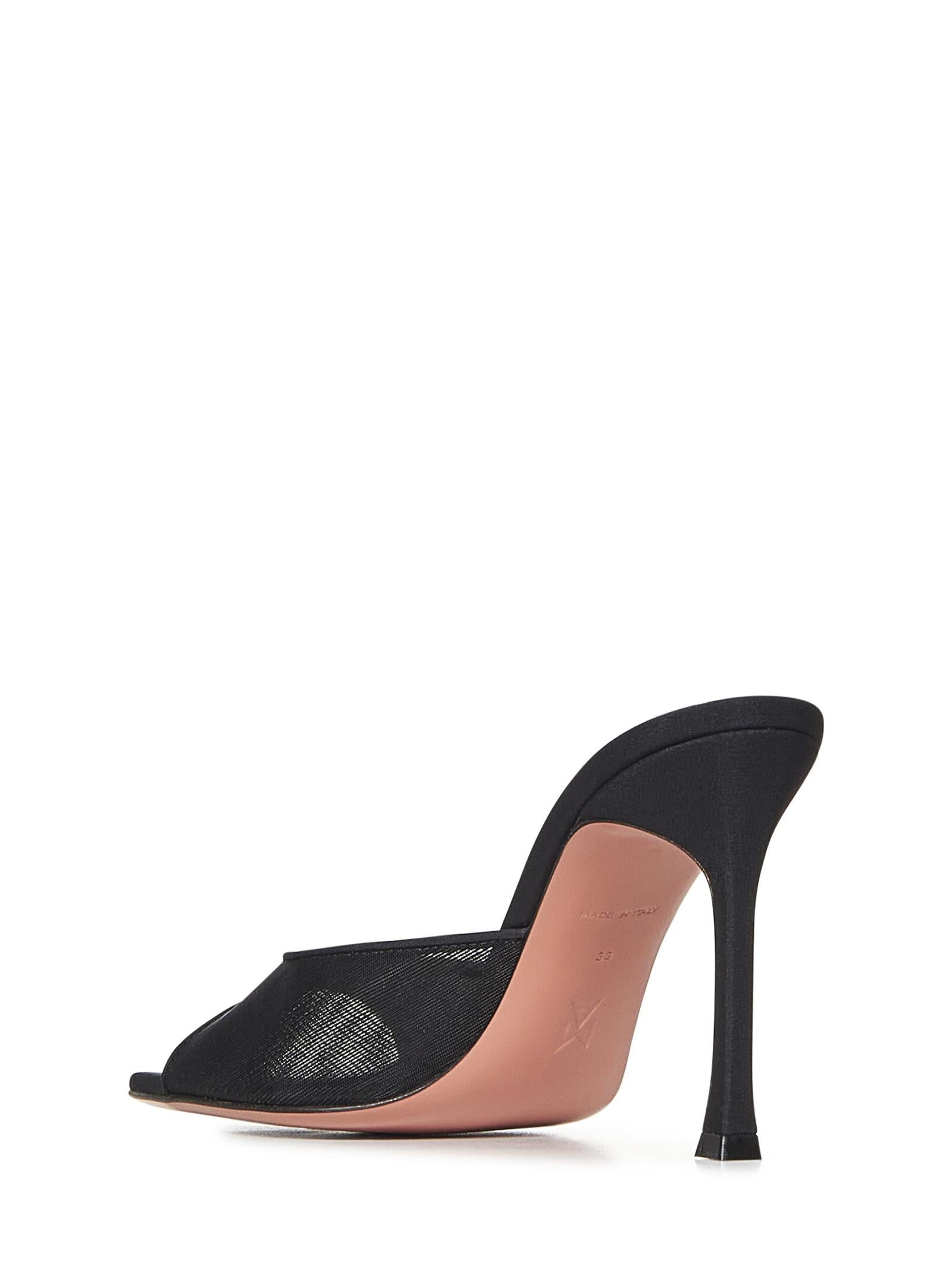 Amina Muaddi ALEXAMESHSLIPPER95BLACK