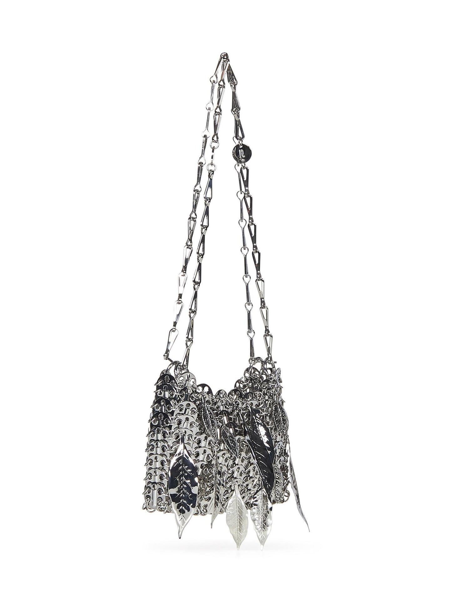 Borsa a spalla 1969 Silver Nano Bag Metallic Leaves Rabanne 25PSS0127MET717 P040 Rabanne 
