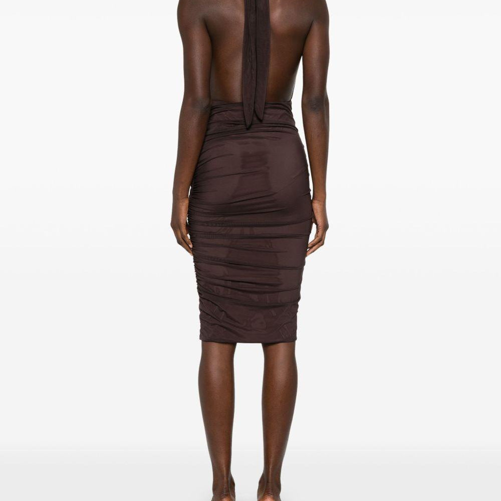 
                  
                    Abito Midi TAMIE SHEER Amazuìn 10TAMUSCH CHOCOLATE Amazuìn 
                  
                