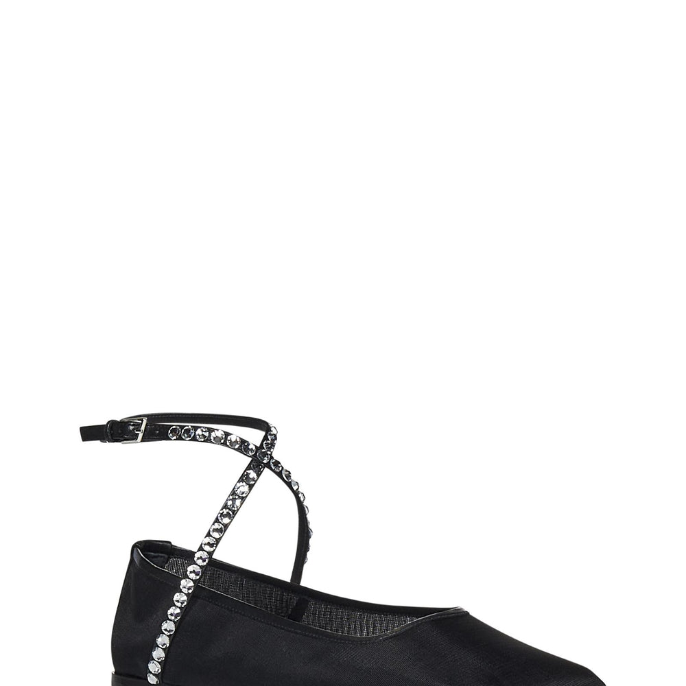 Ballerine ANE MESH CRYSTAL Amina Muaddi ANEMESHCRYSTAL BLACK Amina Muaddi 