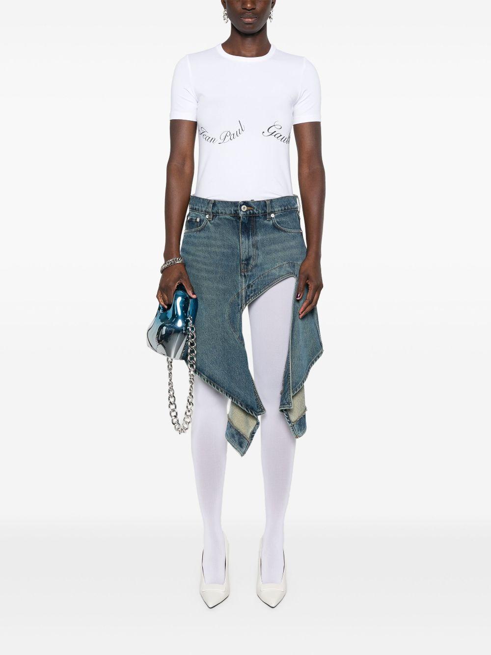 T-shirt THE WHITE JEAN PAUL GAULTIER Jean Paul Gaultier TS082IJ05 0100 Jean Paul Gaultier 