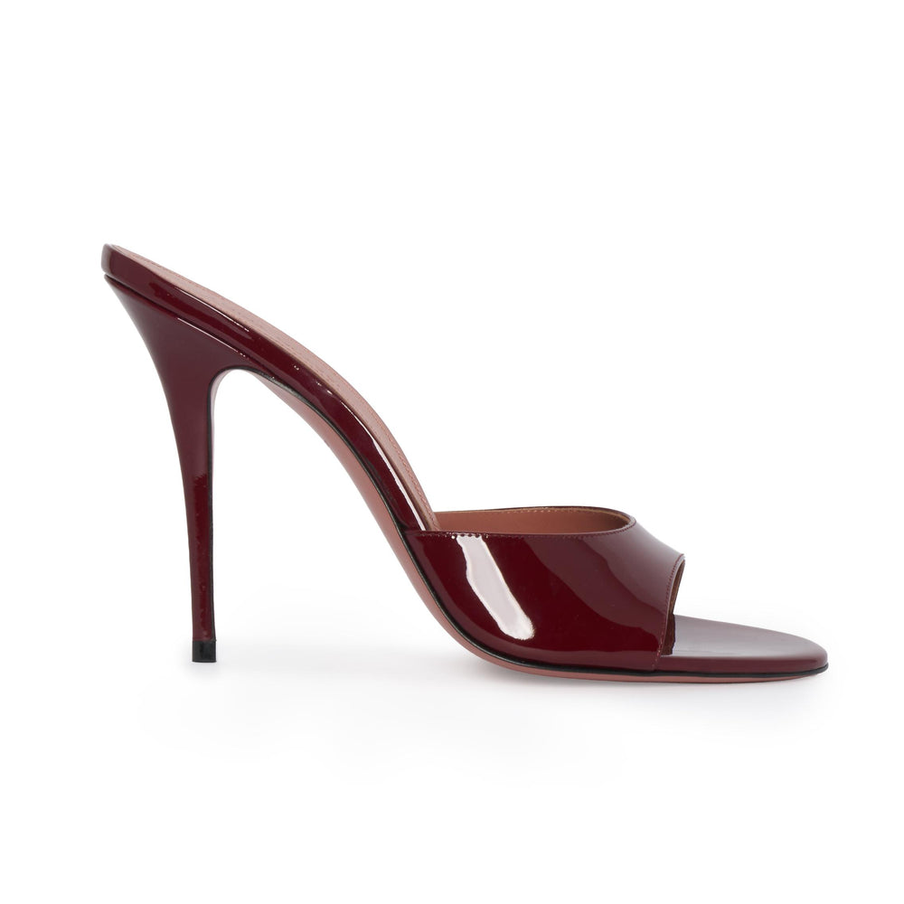 Sandali ELODIE 105 Amina Muaddi ELODIESLIPPERPATENT105 WINE Amina Muaddi 