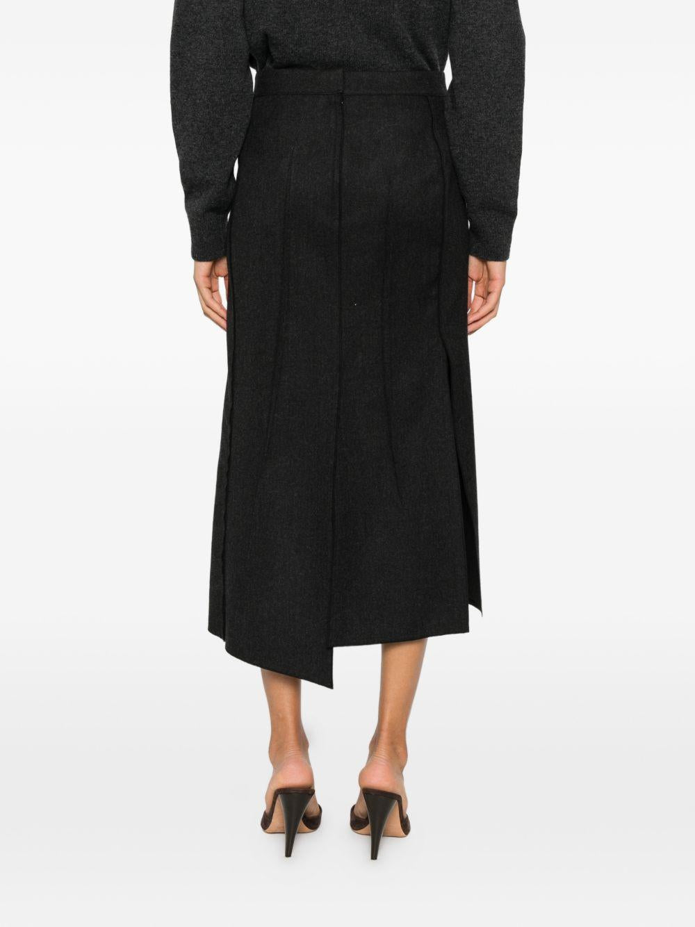 Gonna Victoria Beckham 1326WSK007362D DARK GREY MELANGE Victoria Beckham 