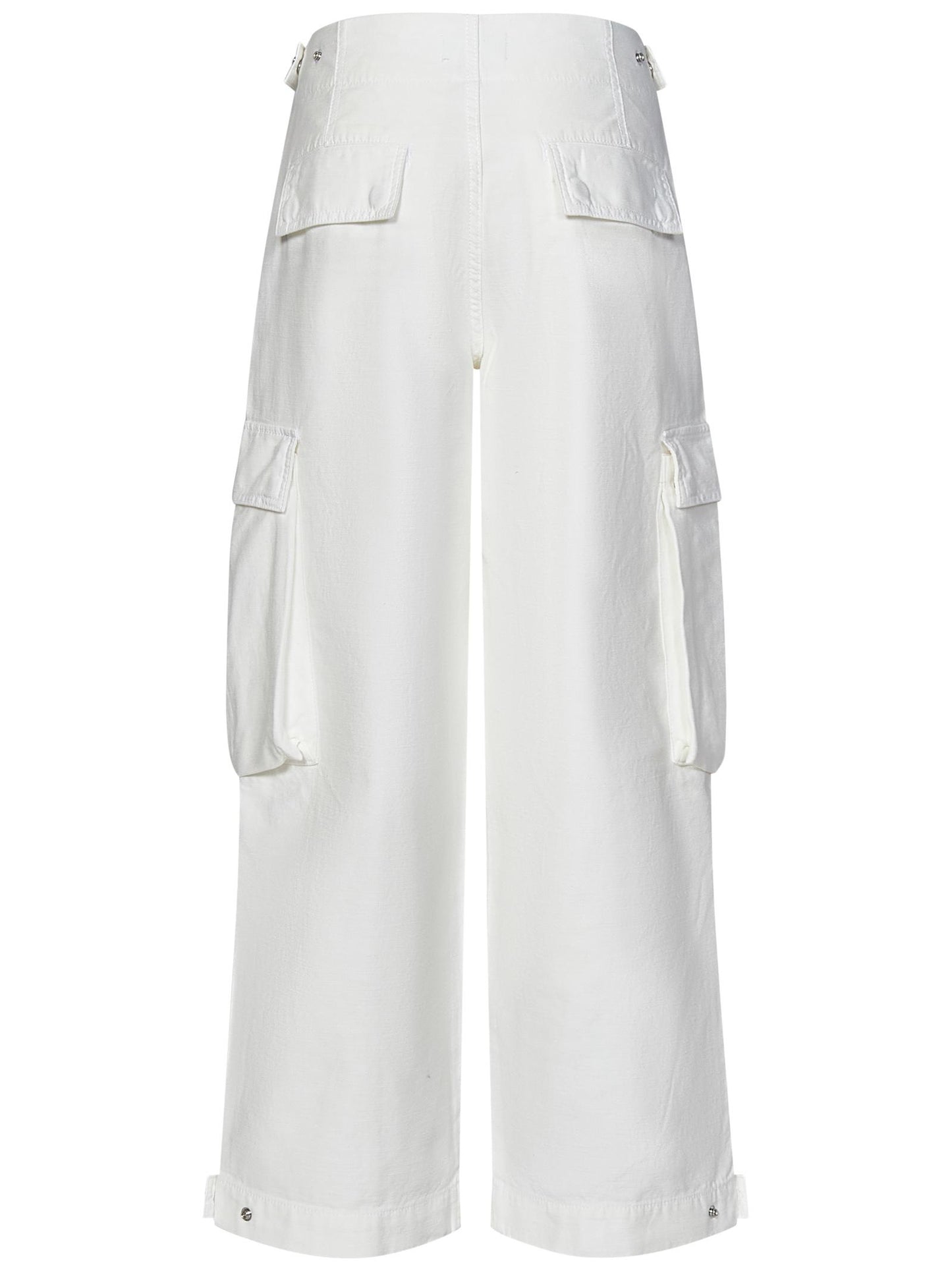 Pantaloni Wide Leg Cargo Frame Denim WS24WPA014 WHT Frame Denim 