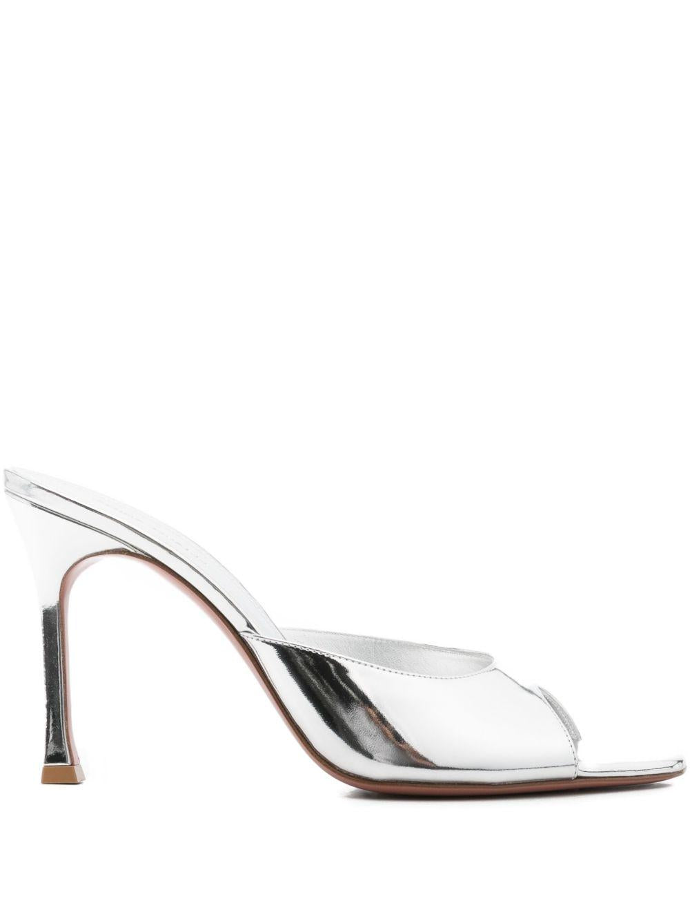 Sandali Alexa Slipper 95 Amina Muaddi ALEXASLIPPER95 MIRRORSLIVER Amina Muaddi 