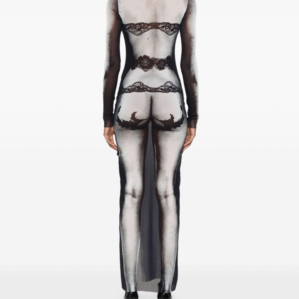 
                  
                    Abito Lungo The Body Lace Marinière Jean Paul Gaultier RO269T564 000201 Jean Paul Gaultier 
                  
                