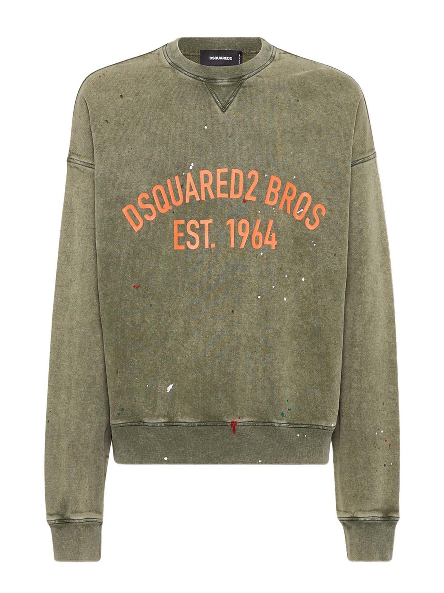 Felpa Marble Dyed With Vanish Spot Cypro Fit Dsquared2 S74GU0847S25030 693 Dsquared2 