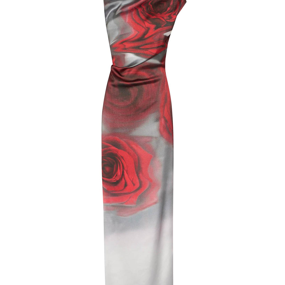 Abito Lungo The Long Red Blurry Roses Jean Paul Gaultier WDR075W050 010230 Jean Paul Gaultier 
