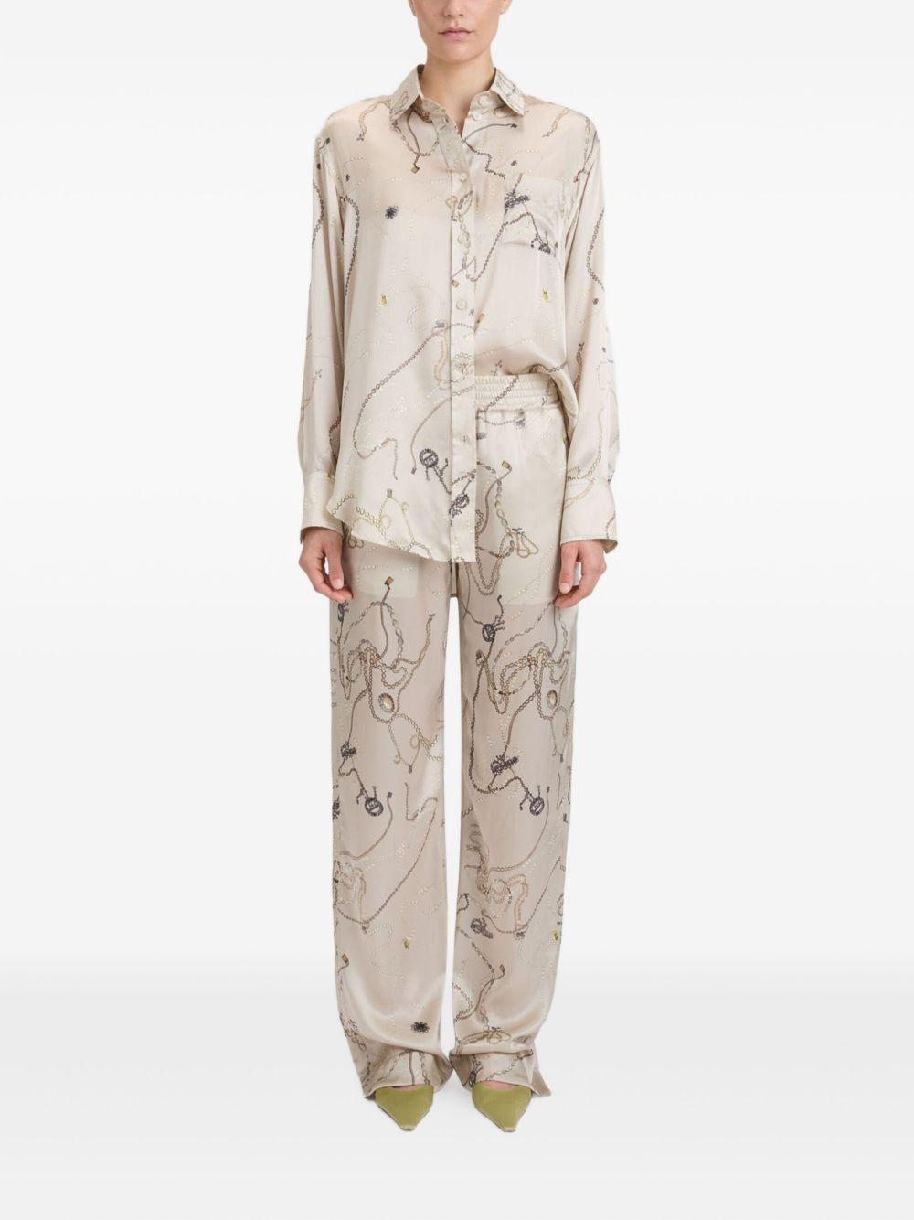 Pantaloni Victoria Beckham 1325WTR005257F PUMICE Victoria Beckham 