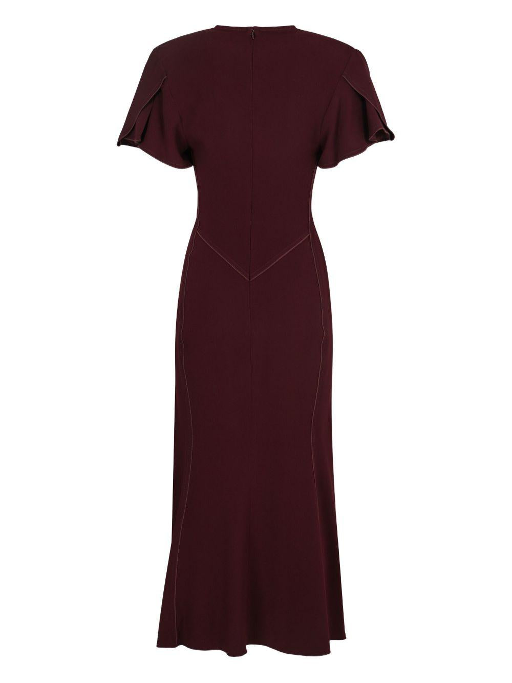 Abito Victoria Beckham 1425WDR005195B MERLOT Victoria Beckham 