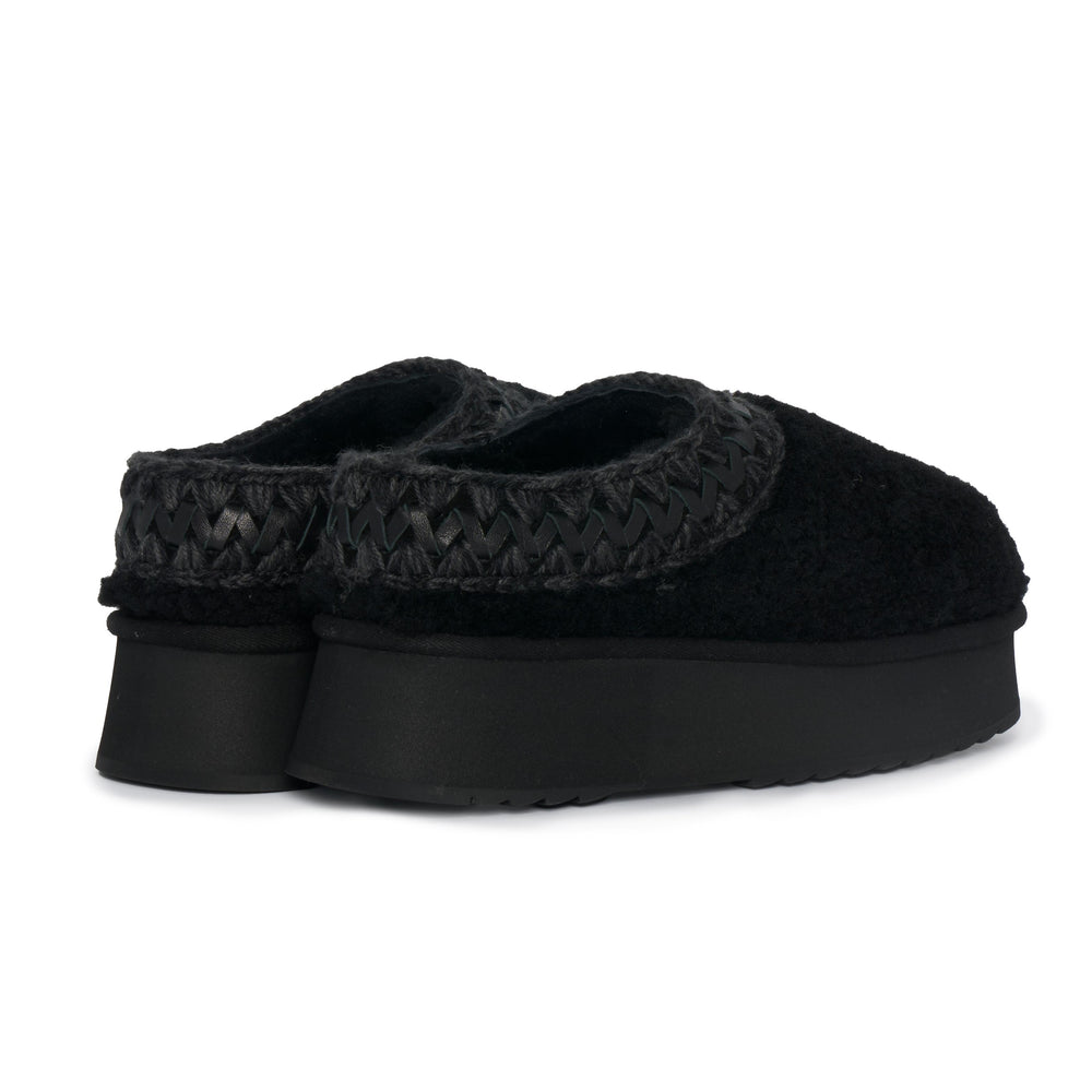 
                  
                    Sabot Platform Clog Curly Sheepskin Mou FW681009M BKBK Mou 
                  
                