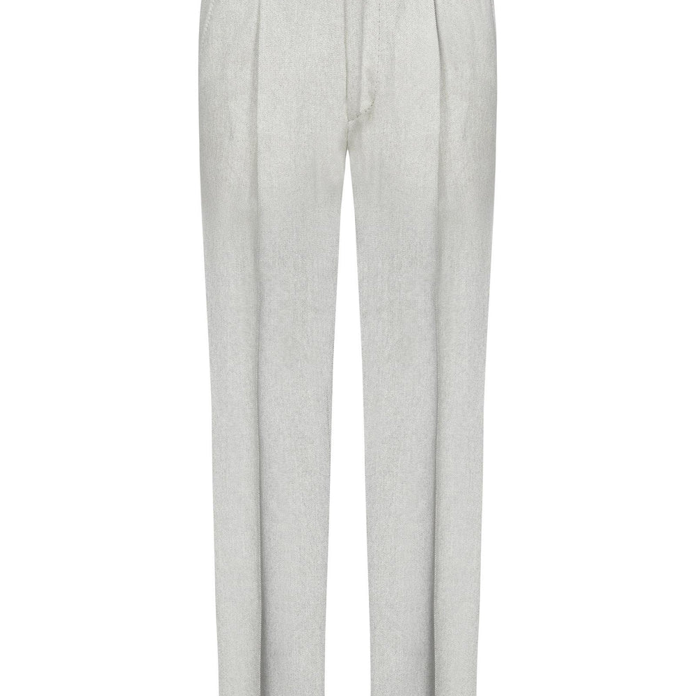 Pantaloni modello Stefano De Martino Franzese Napoli FMP445 CREAMBUFF Franzese Collection Pronta Sartoria 