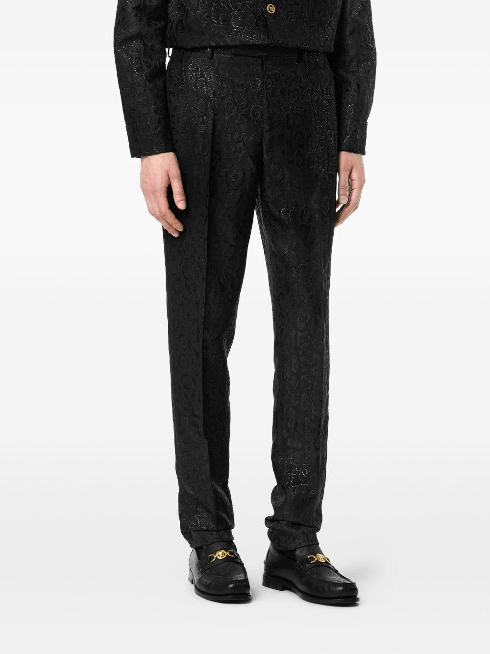 Pantaloni jacquard Leopard Versace<BR/> 10166481A15785 1B000 Versace 