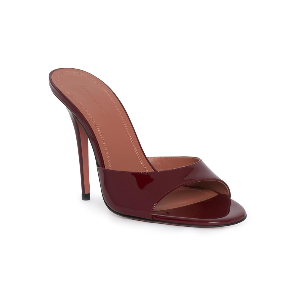 Sandali ELODIE 105 Amina Muaddi ELODIESLIPPERPATENT105 WINE Amina Muaddi 