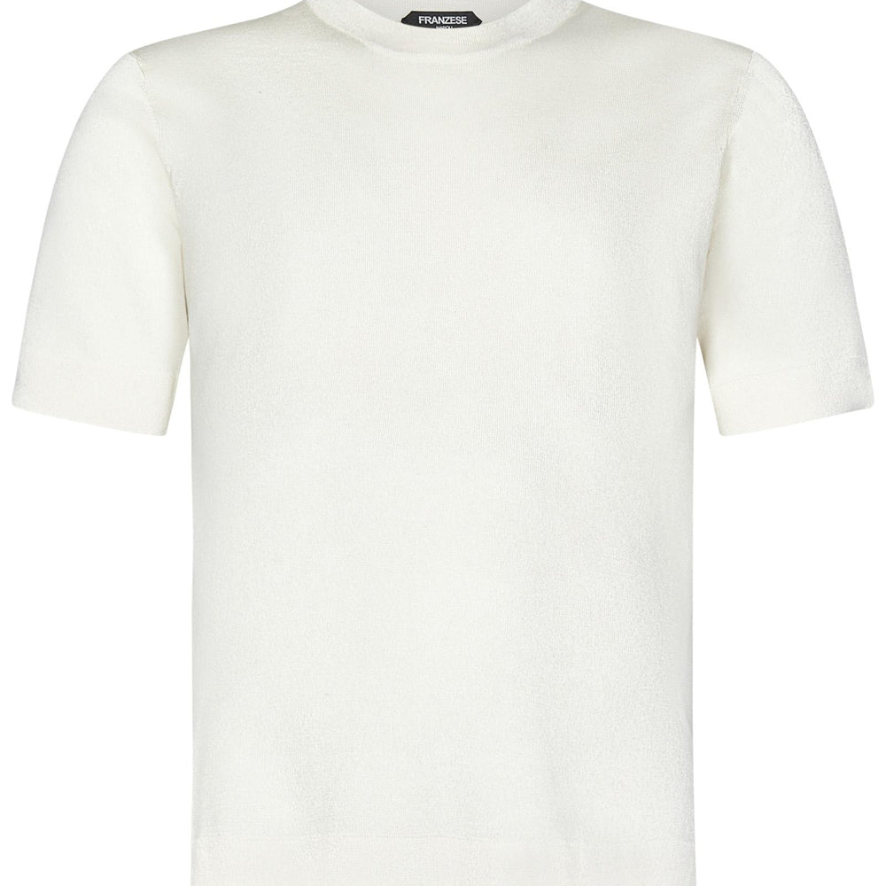 
                  
                    Franzese Napoli Stefano De Martino nuvola model T-shirt FE6853C AVORIO Franzese Collection Pronta Sartoria 
                  
                