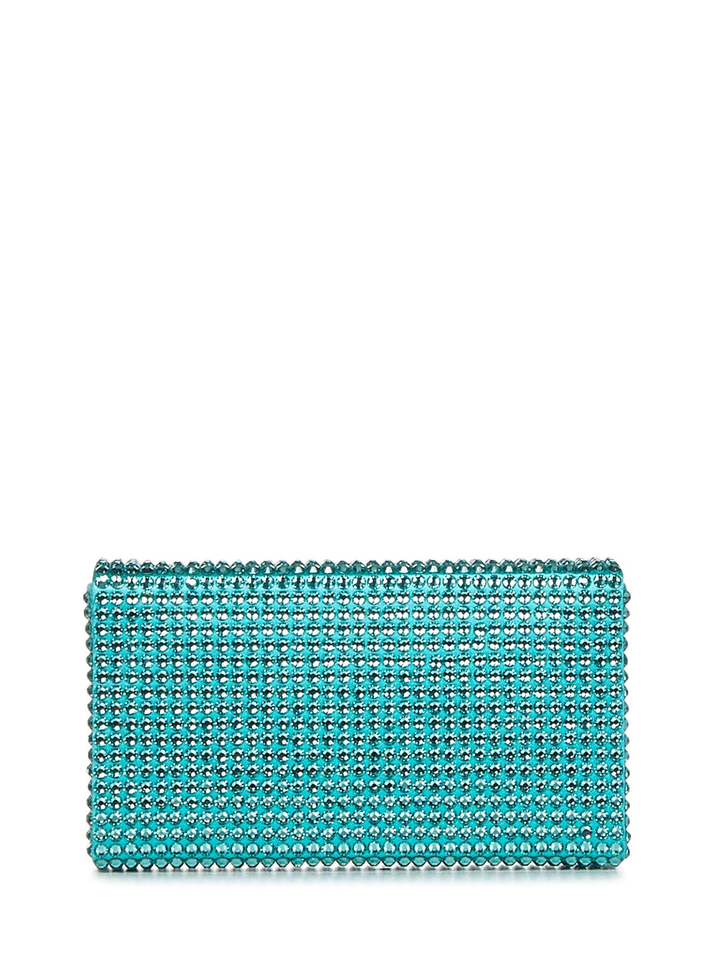 Clutch SUPERAMINI PALOMA Amina Muaddi<BR/> SUPERAMINIPALOMA CARIBBEAN Amina Muaddi 