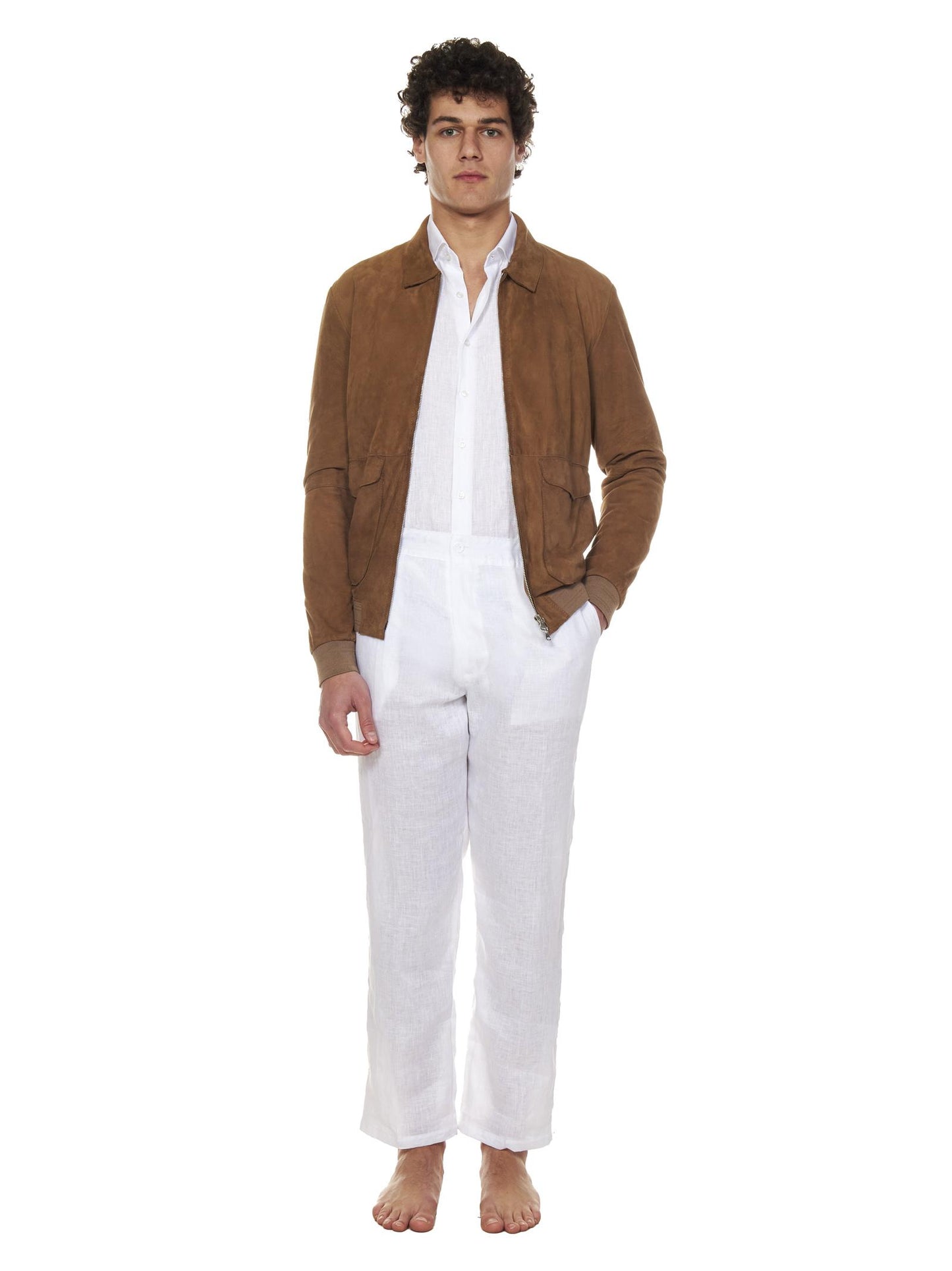 Giubbino Brad Pitt Franzese Napoli DF819CMA TAUPE Franzese Collection 