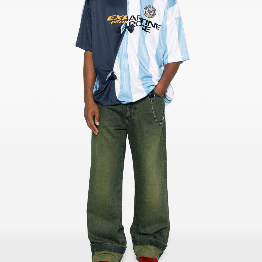 T-shirt Collage Football Martine Rose 189JT14531 BLU Martine Rose 