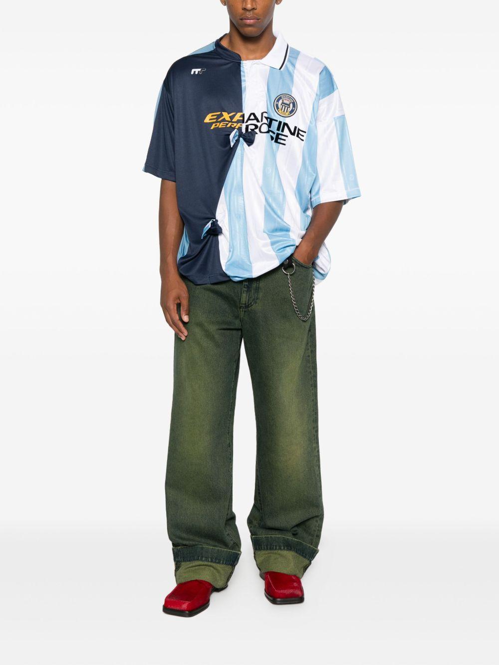 T-shirt Collage Football Martine Rose 189JT14531 BLU Martine Rose 