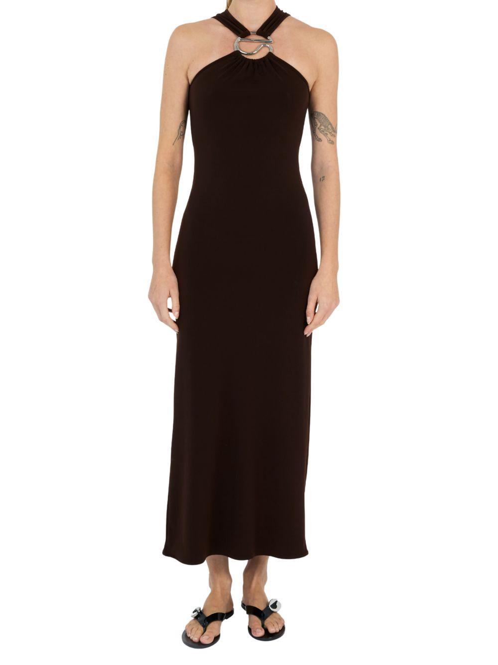 Abito Lungo Coperni COPR303F5022 BROWN Coperni 