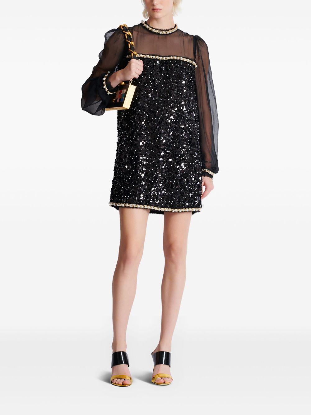 Abito Mini Balmain Paris EF0R9297PC86 EEL Balmain Paris 